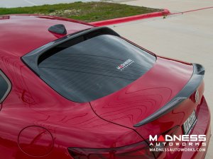 Alfa Romeo Giulia Roof Spoiler - Carbon Fiber - Feroce Carbon - Full Size Alfa Romeo Giulia Roof Spoiler - Carbon Fiber - Feroce Carbon - Full Size